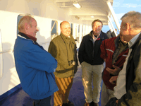 Fahrt auf Schiff